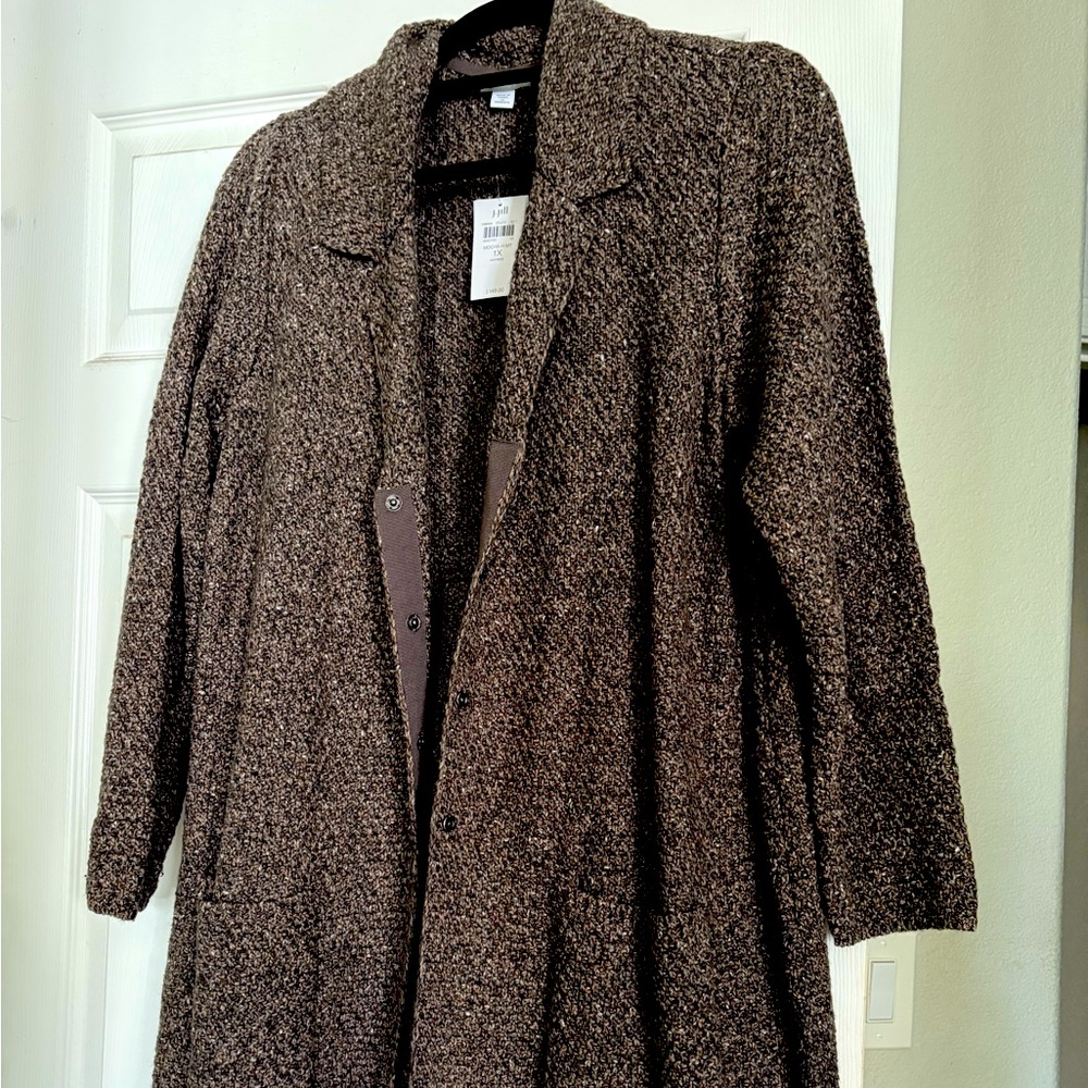 J. Jill Taupe Textured Coat